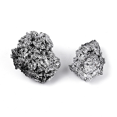 8~12Pcs Electroplated Natural Coal Quartz Geode Cornucopia Mineral Specimen G-N360-03D-1