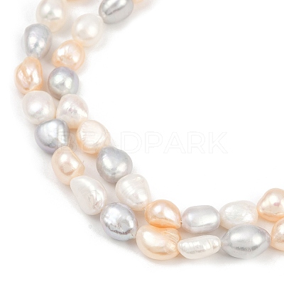 Natural Cultured Freshwater Pearl Beads Strands PEAR-P064-20K-09F-1