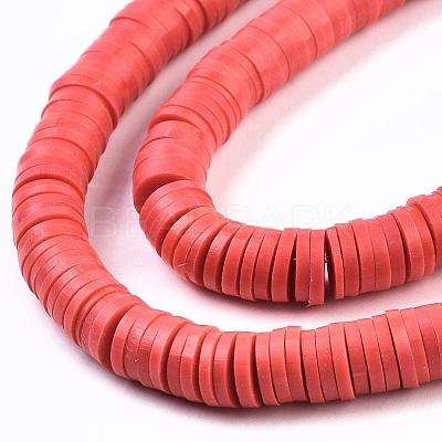 Handmade Polymer Clay Beads X-CLAY-R067-6.0mm-30-1