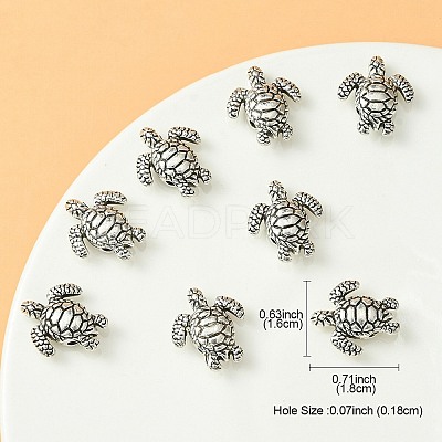 Tibetan Style Alloy Beads TIBEB-YW0001-24-1