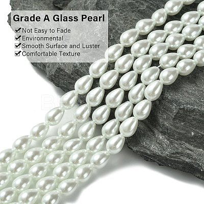 Glass Pearl teardrop HY-O001-B-02-1