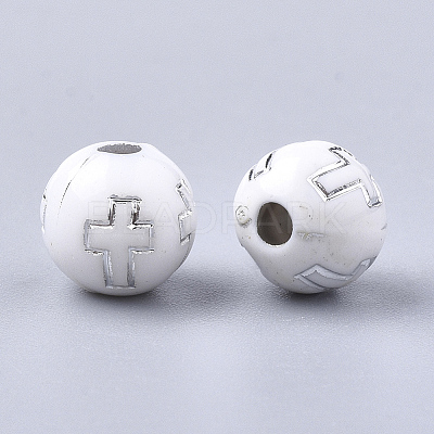 Plating Acrylic Beads X-PACR-Q113-10N-1