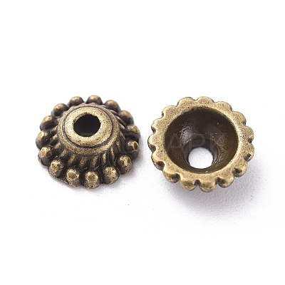 Tibetan Style Alloy Caps LS-MLF1235Y-NF-1