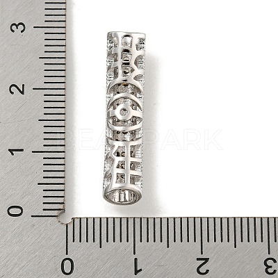 Brass Micro Pave Clear Cubic Zirconia Beads KK-G493-12P-01-1