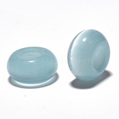 Cat Eye European Beads G-S359-071D-1