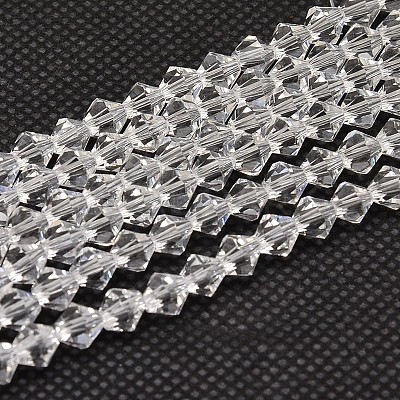 Imitate Austrian Crystal Bicone Glass Beads Strands X-GLAA-F029-3x3mm-13-1