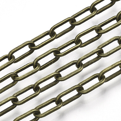 Unwelded Iron Paperclip Chains CH-S125-02E-AB-1