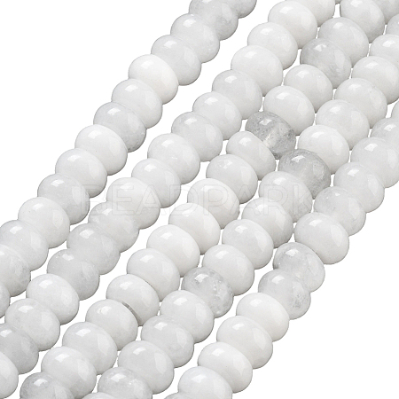 2 Strands Natural White Jade Beads Strands G-PA0002-02B-1