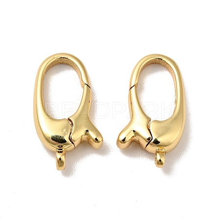 Brass Lobster Claw Clasps KK-J301-03G-1