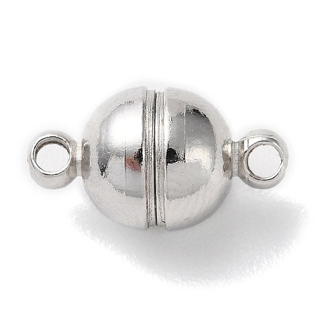 Brass Magnetic Clasps with Loops PALLOY-MC043-2P-1