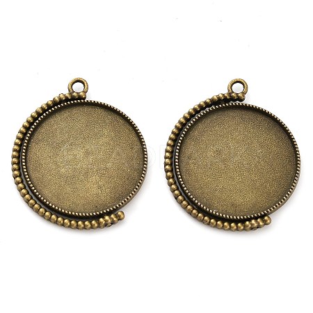 Zinc Alloy Pendant Cabochon Settings FIND-NH0001-13C-AB-1