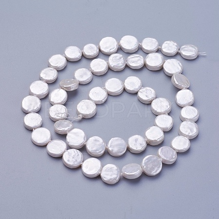 Shell Pearl Beads Strands X-BSHE-P030-01A-1