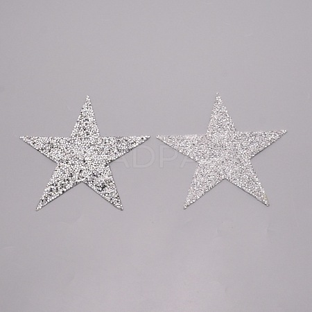 Star Glitter Hotfix Rhinestone DIY-WH0301-92D-02-1