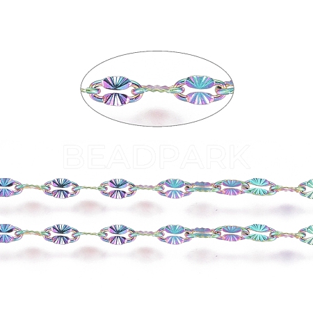 Ion Plating(IP) 304 Stainless Steel Textured Dapped Chains CHS-D004-02-1