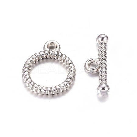 Tibetan Style Alloy Toggle Clasps AC2016-NF-1
