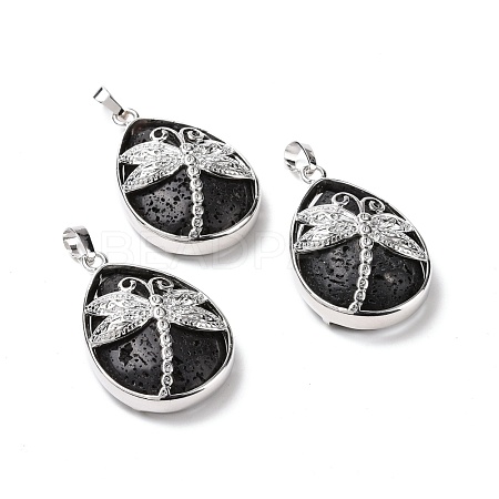 Natural Lava Rock Pendants G-G900-01P-24-1