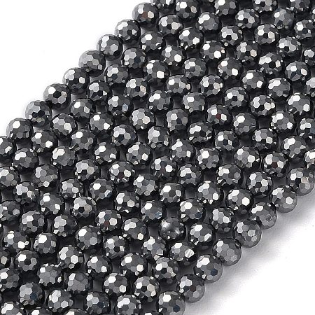 Terahertz Stone Beads Strands G-G048-A01-01-1