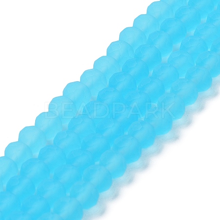 Transparent Glass Beads Strands EGLA-A034-T10mm-MD08-1