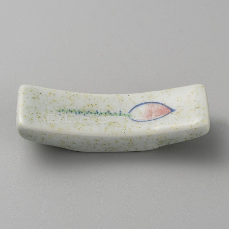 Hand Painting Ceramic Chopsticks Stands AJEW-WH0348-199E-1