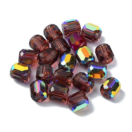 AB Color Plated Glass Beads GLAA-F108-12B-12-1