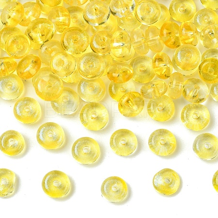111Pcs Electroplate Transparent Colours Rainbow Glass Seed Beads SEED-YW0002-93D-1