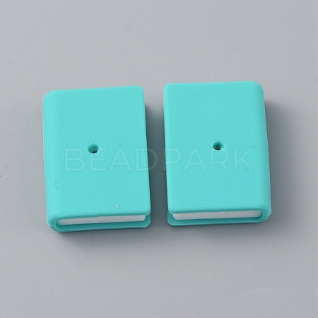 Book Shape Silicone Beads LS-SIL-WH0002-93I-1