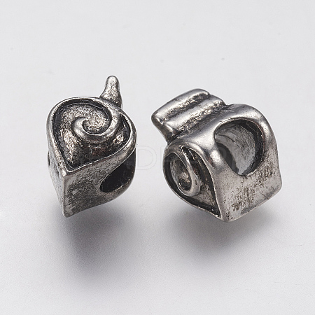304 Stainless Steel European Beads Enamel Settings LS-STAS-J022-090AS-1