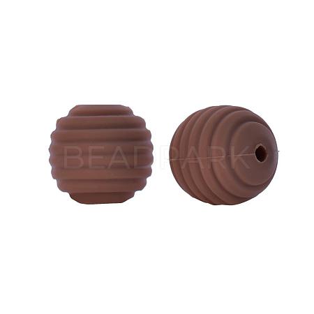Thread Honeycomb Silicone Beads SI-JX0024A-38-1