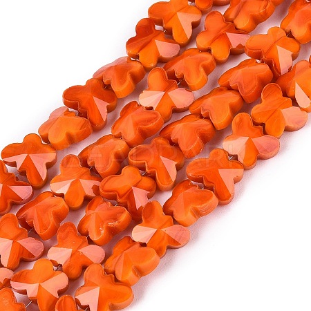 Opaque Glass Beads Strands GLAA-Q118-01B-C03-1