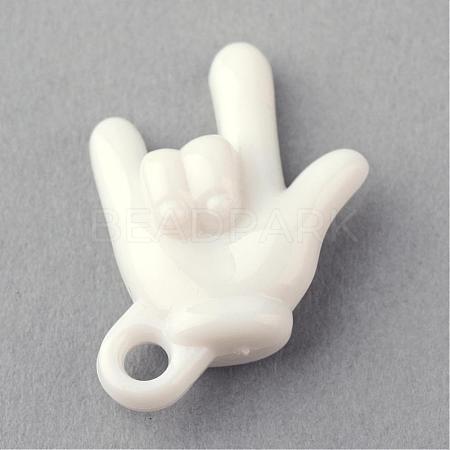 Opaque Acrylic Pendants SACR-Q136-C01-1