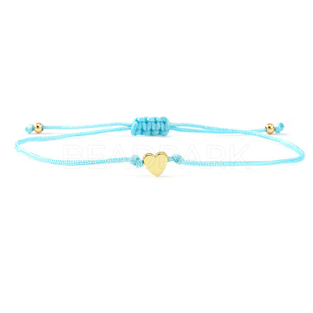 Valentine's Adjustable Braided Polyester Cord Bracelets GM2838-5-1
