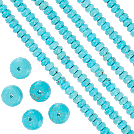 1 Strand Natural Howlite Beads Strands TURQ-SC0001-26C-1