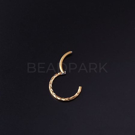 316L Surgical Stainless Steel Wheat Hoop Nose Rings WG7F55C-03-1