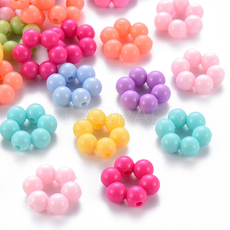 Opaque Acrylic Bead Frames X-TACR-S153-01B-M-1