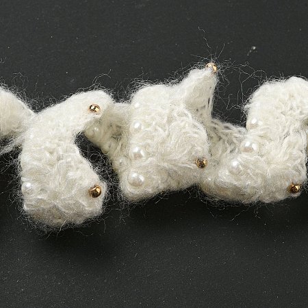 Polyester Crochet Lace Trim OCOR-Q058-17-1