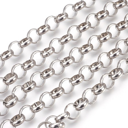3.28 Feet 304 Stainless Steel Rolo Chains X-CHS-L017-18B-1