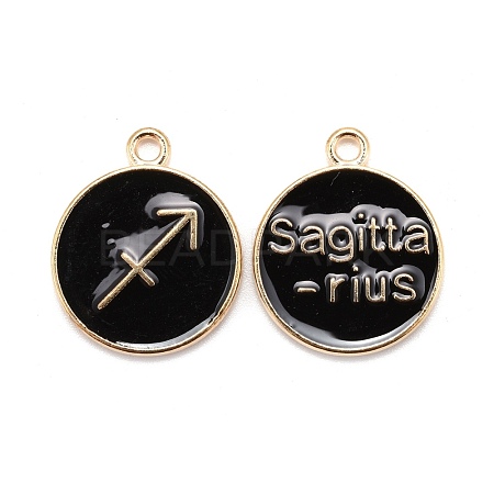 Alloy Enamel Pendants X-ENAM-S124-01A-08F-1