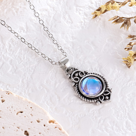 Bohemian Style Horse Eye Alloy with Resin Pendant Necklaces for Women FS-WG56C17-05-1
