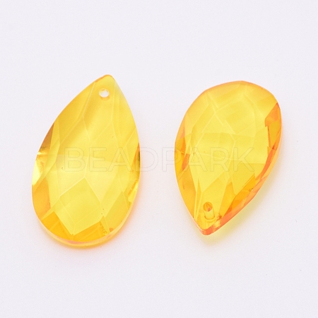 Transparent Glass Pendants GLAA-WH0022-40I-1
