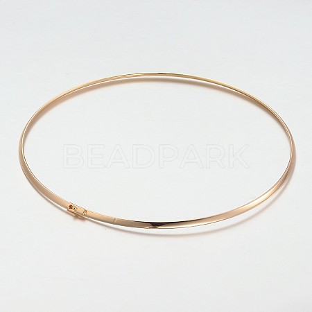 Brass Collar Necklace Making MAK-J009-17G-1