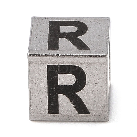 Tarnish Resistant 201 Stainless Steel European Beads STAS-M058-01R-P-1