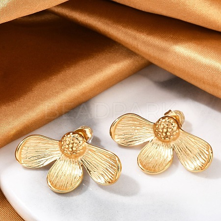 304 Stainless Steel Stud Earrings For Women EJEW-B114-05G-1