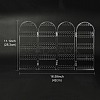 4 Foldable Screen Acrylic Earring Display Stands EDIS-N010-02-4