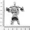 Tibetan Style Alloy Pendants TIBE-L012-038AS-07-3