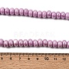 Glazed Porcelain Rondelle Beads PORC-Q001-01D-4