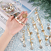 Shell Hair Accessories Chain Clips for Woman Girls OHAR-AB00005-6