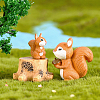 30Pcs PVC Plastic Squirrel Miniature Ornaments DJEW-SP0001-27-6