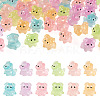 48Pcs 6 Colors Luminous Resin Dog Figurine DJEW-TA0001-44-1