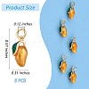 5 Pieces Mango Charm Pendant Enamel Fruit Charm Imitation Fruit Pendant for Jewelry Keychain Necklace Earring Making Crafts JX379A-2