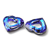 Electroplated Glass Pendants EGLA-O008-01D-3